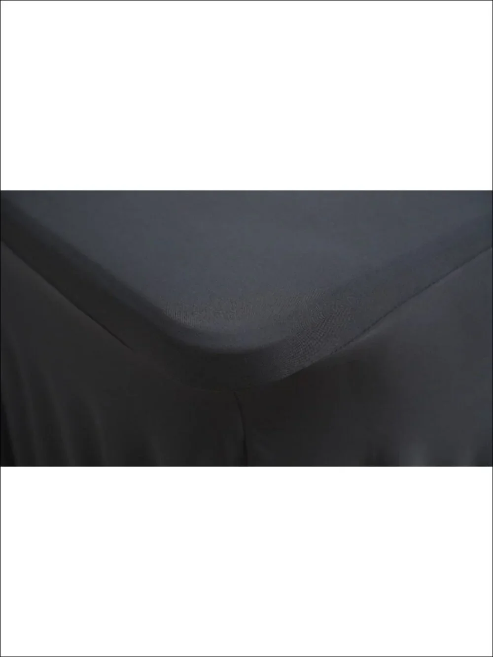 2 Pack 6ft Spandex Tablecloths Ruffle Skirt Fitted Rectangle Covers Wedding